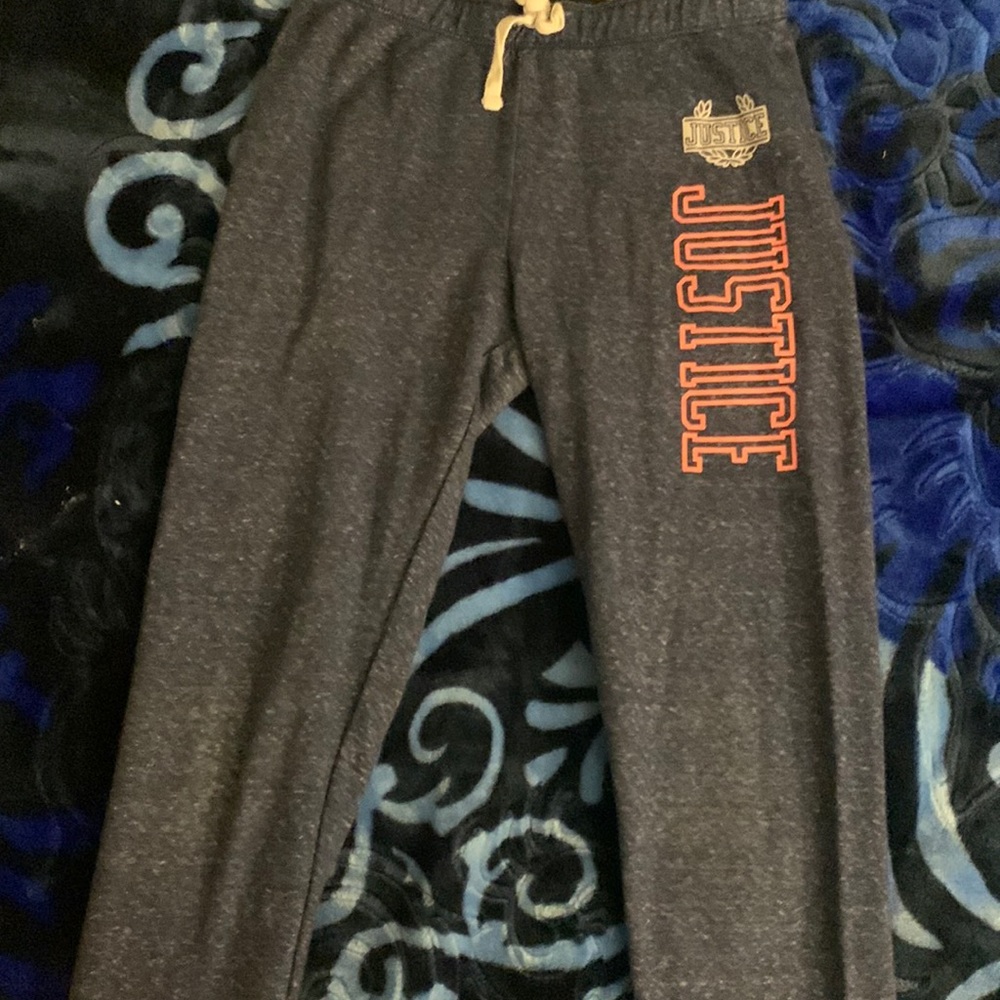 Justice sweatpants medium size